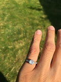 Certified Platinum Old Cut Diamond Engagement Ring - Ishy Antiques