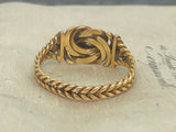 Antique 18ct Gold Diamond Knot Ring