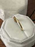 18ct Gold and Platinum 5 Stone Diamond Bezel Set Ring