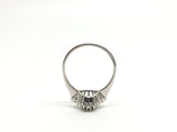 18ct Gold Sapphire and diamond cluster ring - Ishy Antiques