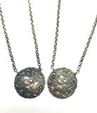 Antique Sterling Silver Cherub Necklace - Ishy Antiques