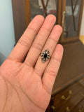 Late Victorian Sapphire and Diamond Panel Ring
