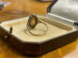 Dutch Revival Diamond Navette Ring