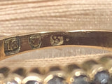 Reserved Antique Old Cut Diamond Double Row Ring