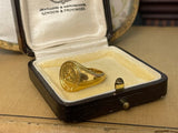 Rampant Lion 18ct Signet Ring