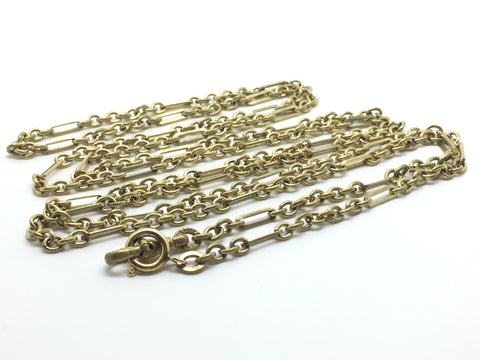 18ct Gold Filled Antique Longard Chain - Ishy Antiques