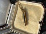 Vintage 9ct Gold Whistle and Chain