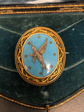 Victorian 18ct Gold Diamond Bird Locket Brooch