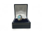 Stunning 1930's Opal and rose cut Diamond Ring - Ishy Antiques