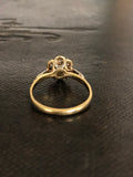 Antique 18ct and Platinum Old cut diamond cluster ring