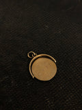 Three 9ct Gold Charms: Snail, Pig, I Love You Spinner
