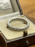 Art Deco Diamond and Platinum Eternity Ring