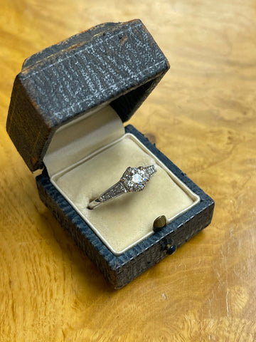 1.07ct Old Cut Solitaire Diamond Ring