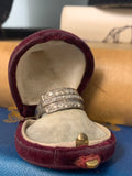 18ct White Gold 20th Century Diamond Three Row Band