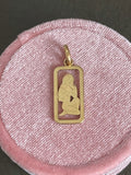 18ct Gold Vintage Pin Up Charm