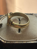 18ct Gold Intaglio Enamel Ring