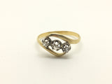 18ct Gold French Diamond Ring Circa 1900 - Ishy Antiques