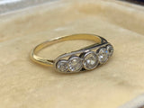 Vintage Old Cut diamond 5 Stone Ring