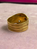 18ct Gold Diamond Snake Ring 1915