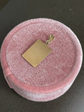 14ct Gold Plain Rectangular Charm