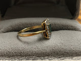 Art Deco Emerald and Diamond Ring