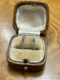 18ct White and Yellow Gold Diamond Earrings
