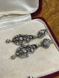 reserved Late Georgian Diamond Earrings