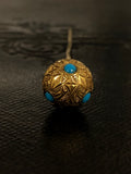 French Victorian 18ct Turquoise Ball Stick Pin