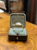 Antique Moonstone and Diamond Ring