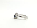 18ct Gold Sapphire and Diamond cluster ring - Ishy Antiques
