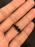 14ct Gold Garnet Five Stone Ring