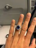 Private Sale Vintage 18ct Gold Diamond and Sapphire Ring