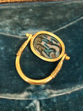 Reserved Victorian 18ct Gold Scarab Swivel Ring