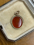 19th Century King Charlemagne Intaglio Swivel Pendant