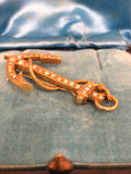 18ct Gold Anchor Brooch