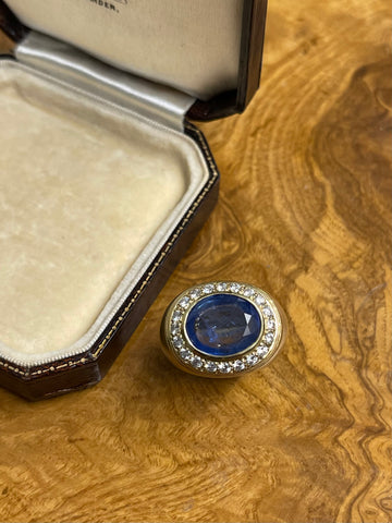 18ct Gold Sapphire and Diamond Ring