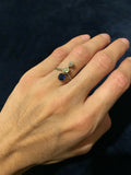 reserved Edwardian 18ct White Gold Sapphire and Diamond ring