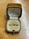18ct White and Yellow Gold Diamond Earrings