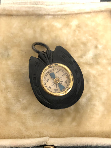 Victorian Horseshoe compass charm