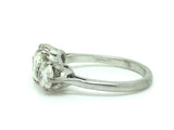 1930's Platinum Old Cut Diamond Three Stone Ring - Ishy Antiques