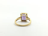 Stunning 18ct Gold Micro Pave Diamond and Amethyst Cocktail Ring - Ishy Antiques