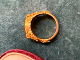 22ct Gold Love Heart Canetille Ring