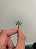 3/3 2.66 carat elongated Cushion cut diamond ring