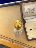 Victorian 18ct Gold Glass Scent Bottle