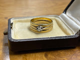 Reserved 18ct Gold Rose Cut Diamond Band