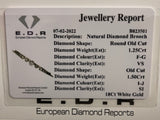 French Old Cut Diamond Brooch