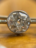 French Old Cut Diamond Brooch