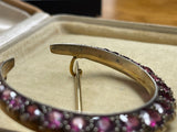 Victorian Tourmaline Crescent Brooch