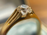 On hold Antique 1.05ct Old Cut Diamond Solitaire Ring