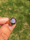 Stunning 19th Century 15ct Gold, Almandine Garnet Signet Ring - Ishy Antiques